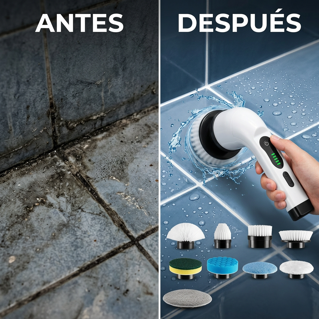 Cepillo Giratorio Eléctrico Multiusos Fácil en uso