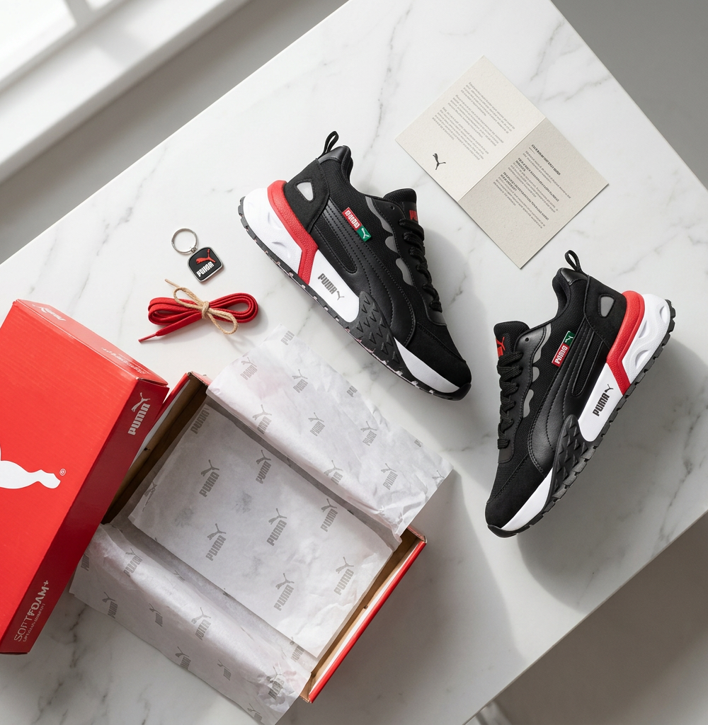 Desempaquetando los tenis PUMA AN9 UNISEX