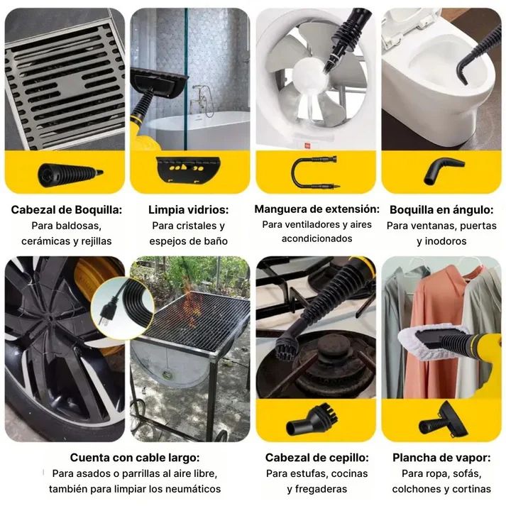 Persona usando VaporPro en un sofá de tela.