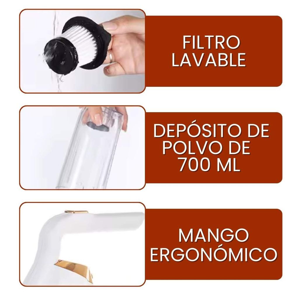 Aspiradora Mágica Sin Cables en uso